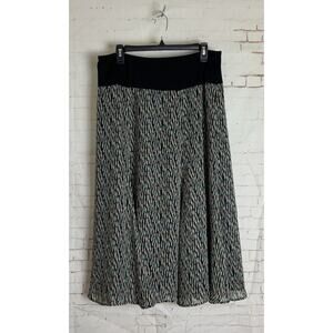 Joneswear Womens Multi Color A Line Midi Skirt Size L